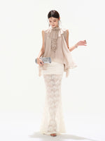 Lace Mermaid Midi Skirt