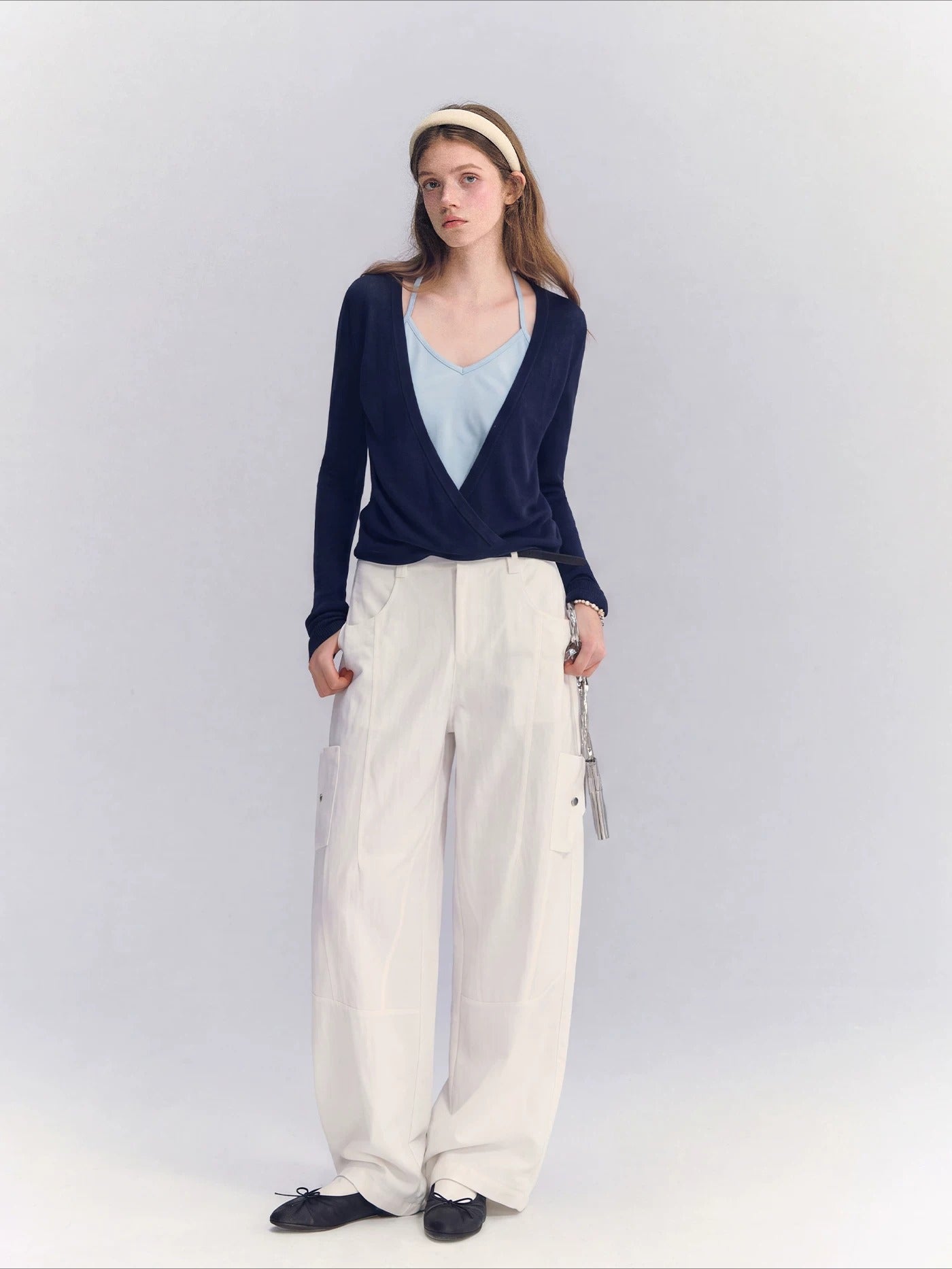 Layered Halter Knit Top