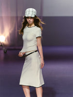 Wool Knit Skirt Set