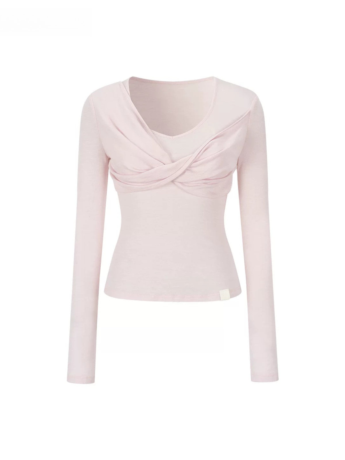 Twist Front Wool Blend Top