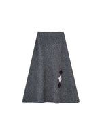 Floral Diamond Knit Vest / Cardigan / Skirt Set