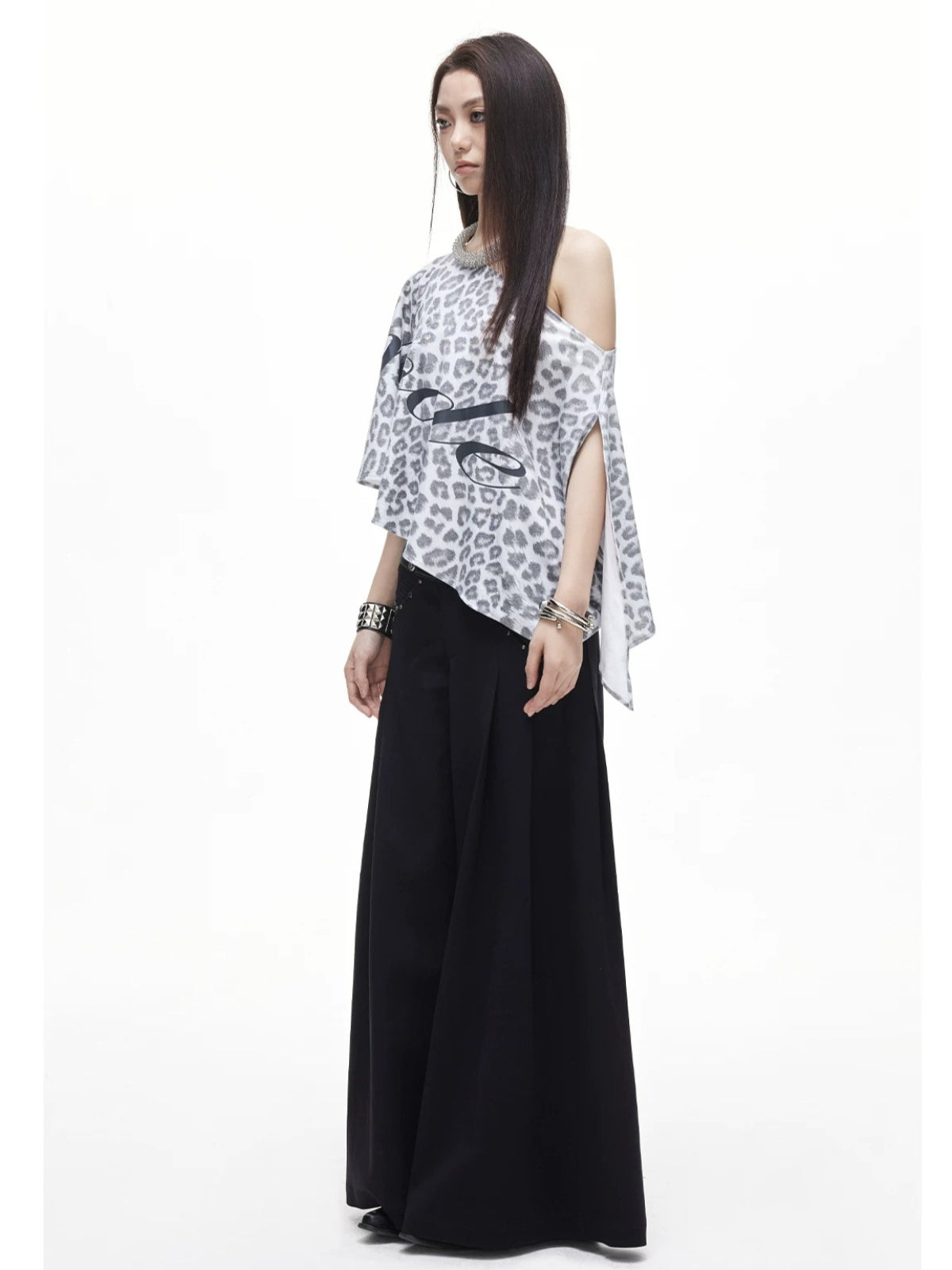 Studded Wide Leg Pants