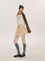 Vintage Contrast Raglan Top