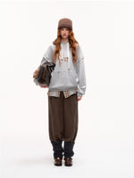 Apple Patch Two-Piece Layered Hoodie