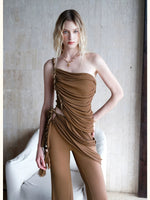 Lace Tie Top Flare Pants Set