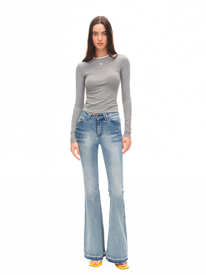 Modern Contrast-trim Regular-shoulder T-shirt