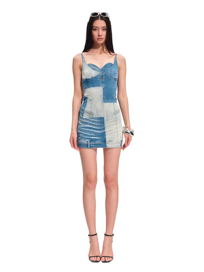 Equestrian Patchwork Dress
