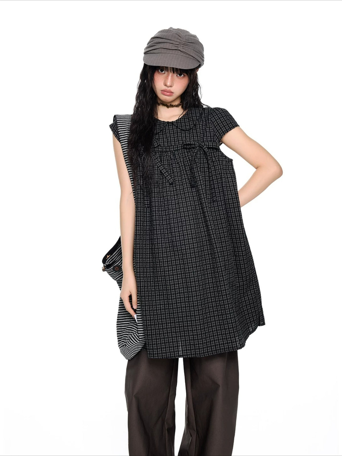 Plaid Peter Pan Dress