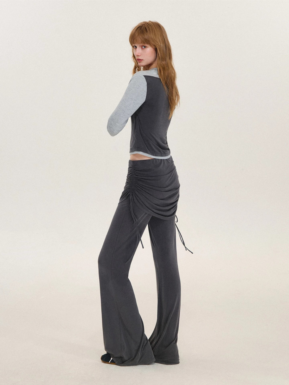 Contrast Panel Two-Piece Set