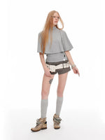 Korean Cape Layered T-Shirt