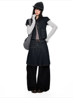Puff Sleeve Denim Set