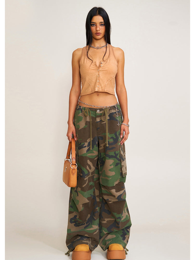 Compass Retro Camo Para Pants Desert Camouflage