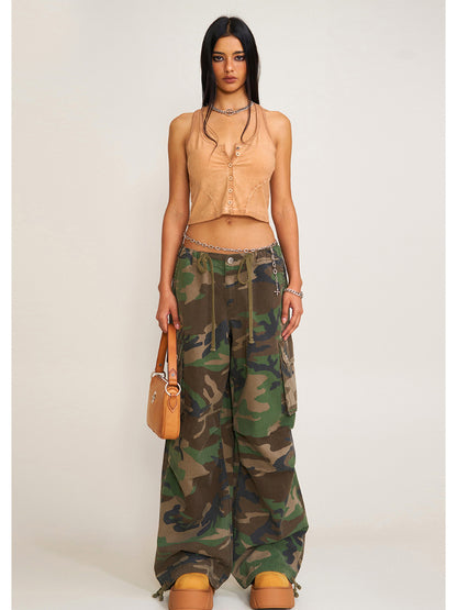 Compass Retro Camo Para Pants Desert Camouflage