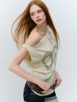 Asymmetric Heart Logo T-Shirt