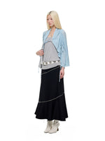 Korean Drawstring Knit Cardigan