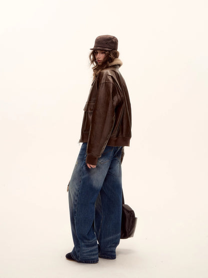 Vintage Curved-Blade Jeans