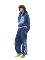 Distressed Print Hoodie Pants Set