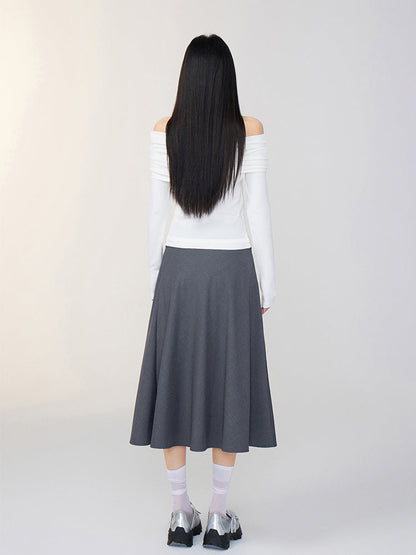 Off-Shoulder Two-Tone Top