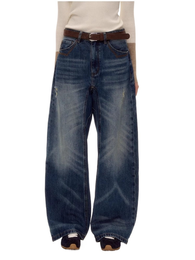 Vintage Curved-Blade Jeans