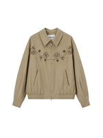 Floral Embroidered Utility Jacket
