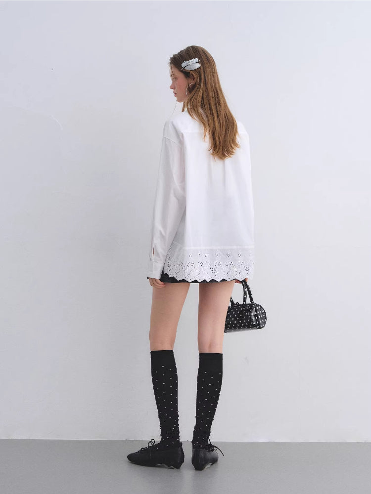 Embroidered Polo Cotton Shirt