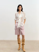 Lyocell Ribbon Blouse