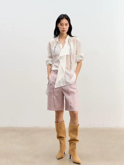 Lyocell Ribbon Blouse