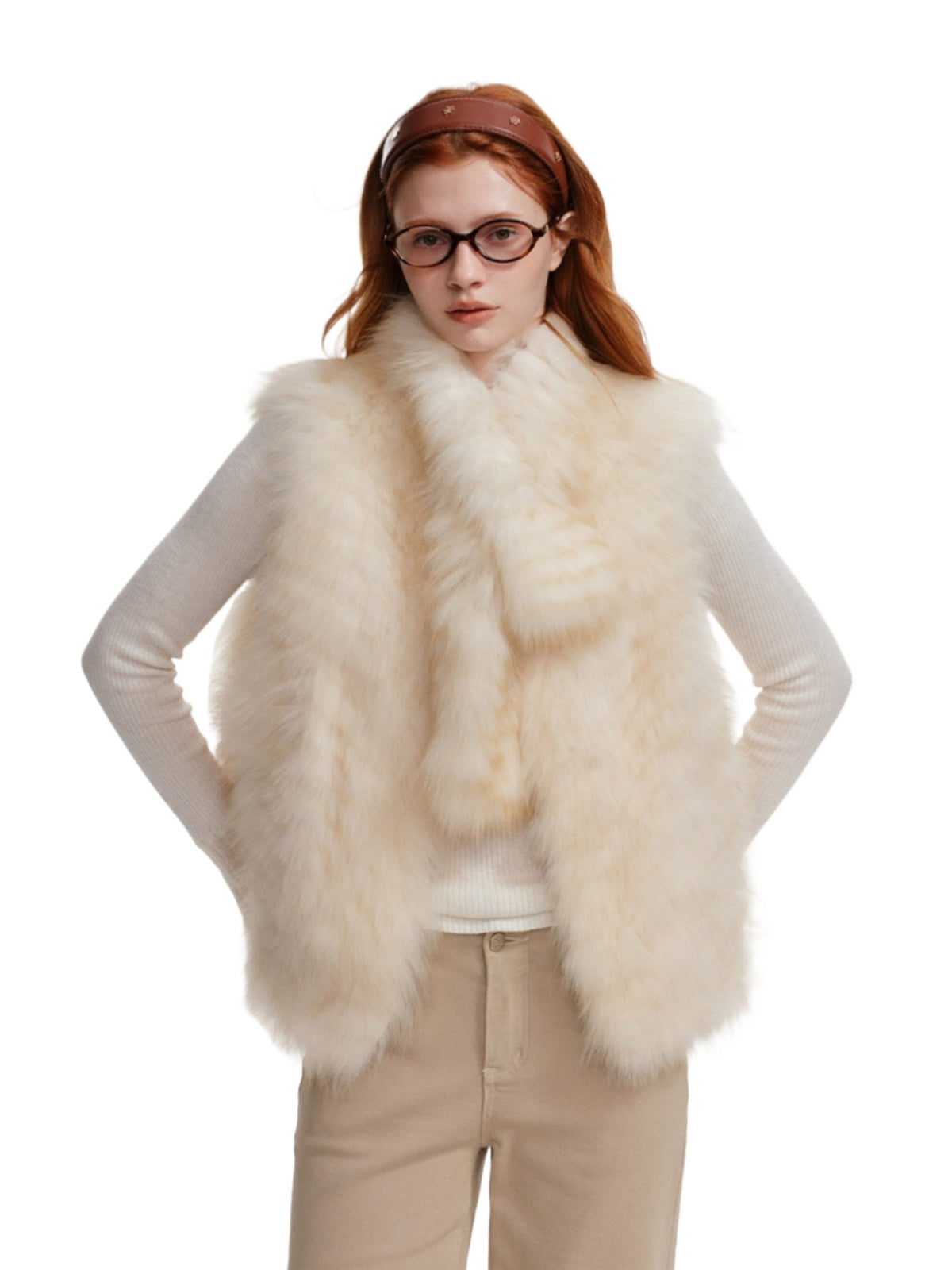 Fox Fur Vest &amp; Scarf Set