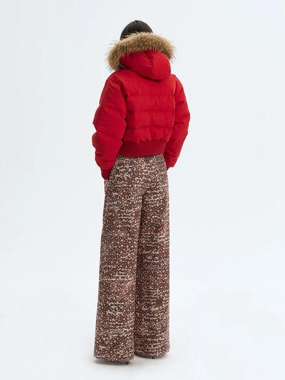 Vintage Print Down Jacket
