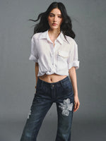 Relaxed Linen Short-Sleeve Shirt
