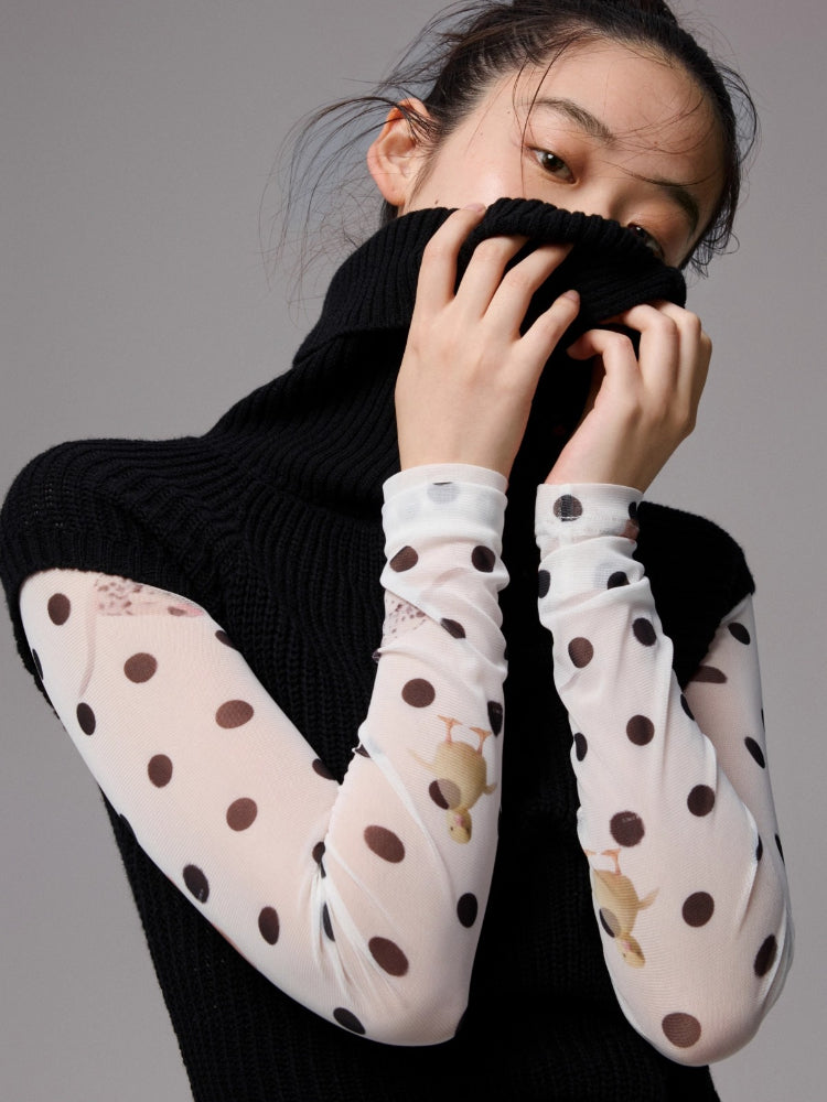 Asymmetrical Lapel Slouchy Knit T-shirt