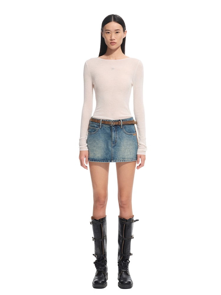 Megan Wool Turtleneck Blouse