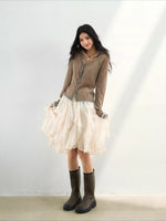Draped Asymmetrical Skirt
