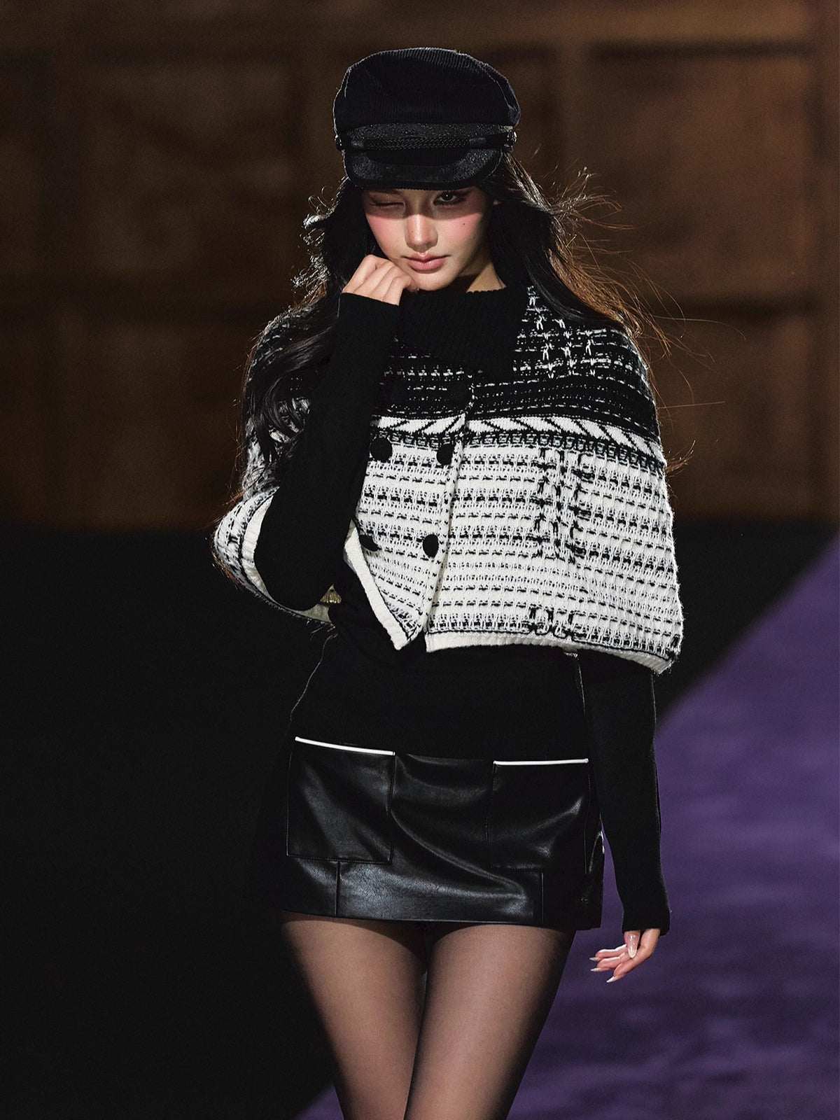 Special Yarn Cape Knit Set