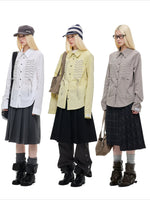 Lace-Up Bow Detail Relaxed Shirt