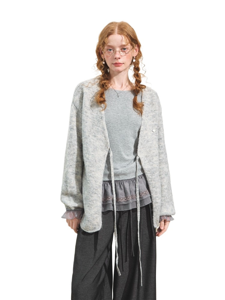 Boho Tie V-neck Cardigan