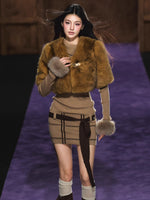 Faux-Fur Cape Vest