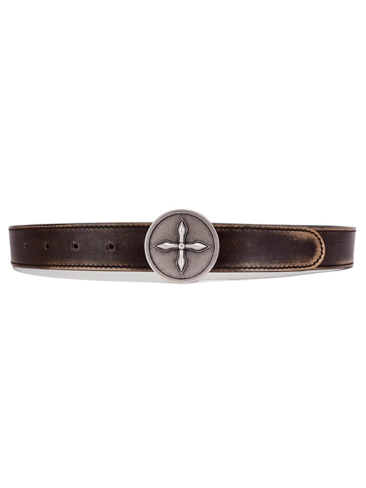 Compass Handcraft Leather Belt