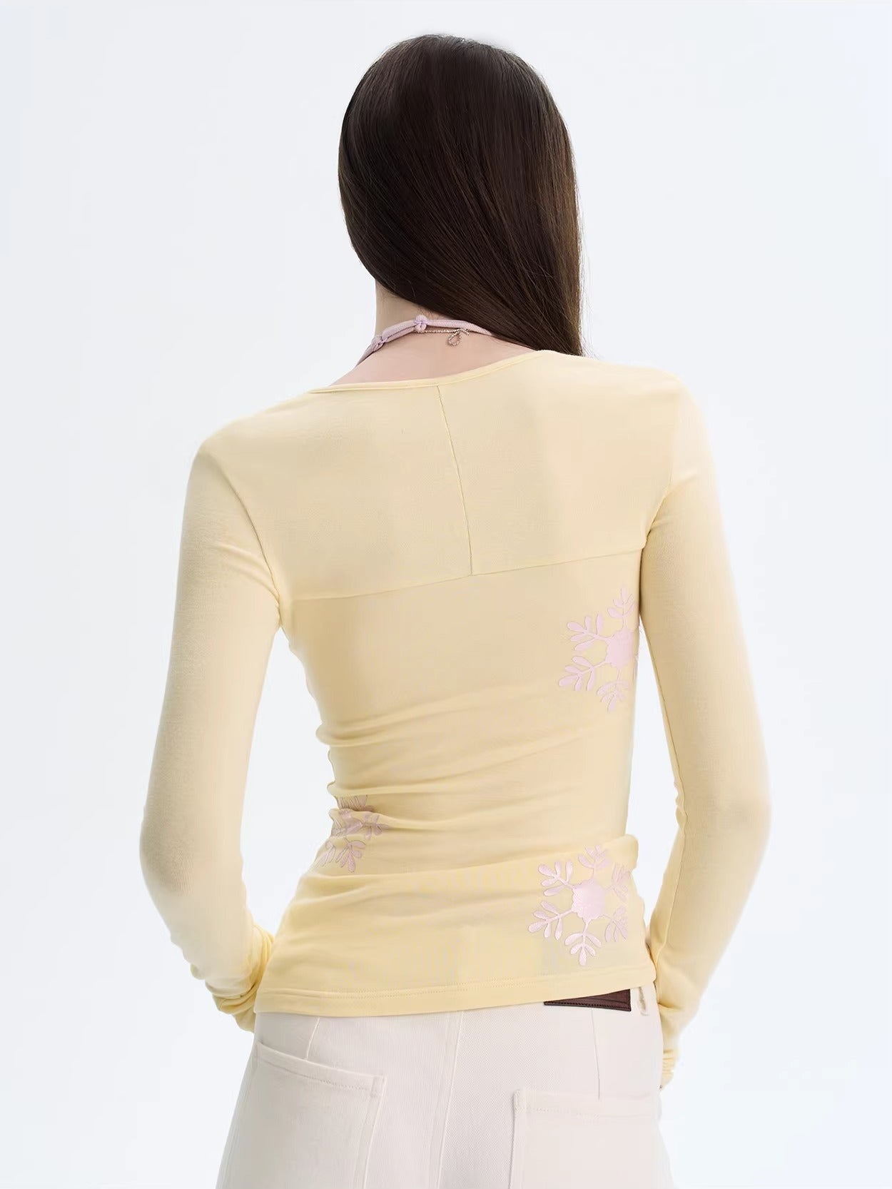 Layered Contrast Knit Top