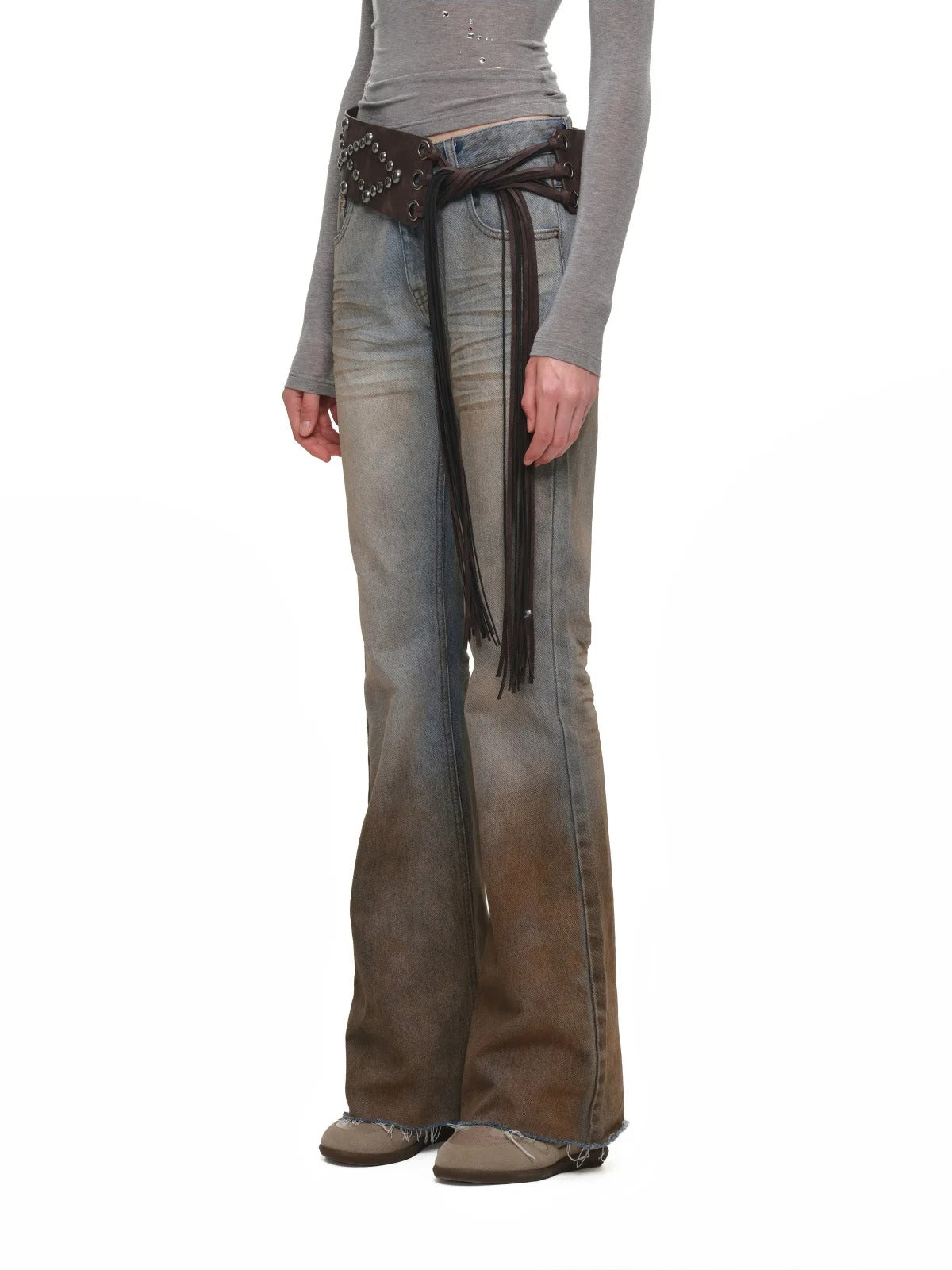 Vintage Gradient Mud Dyed Jeans