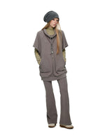 Striped Turtleneck Hoodie Set