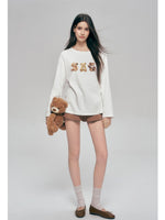Bear Print Long Tee