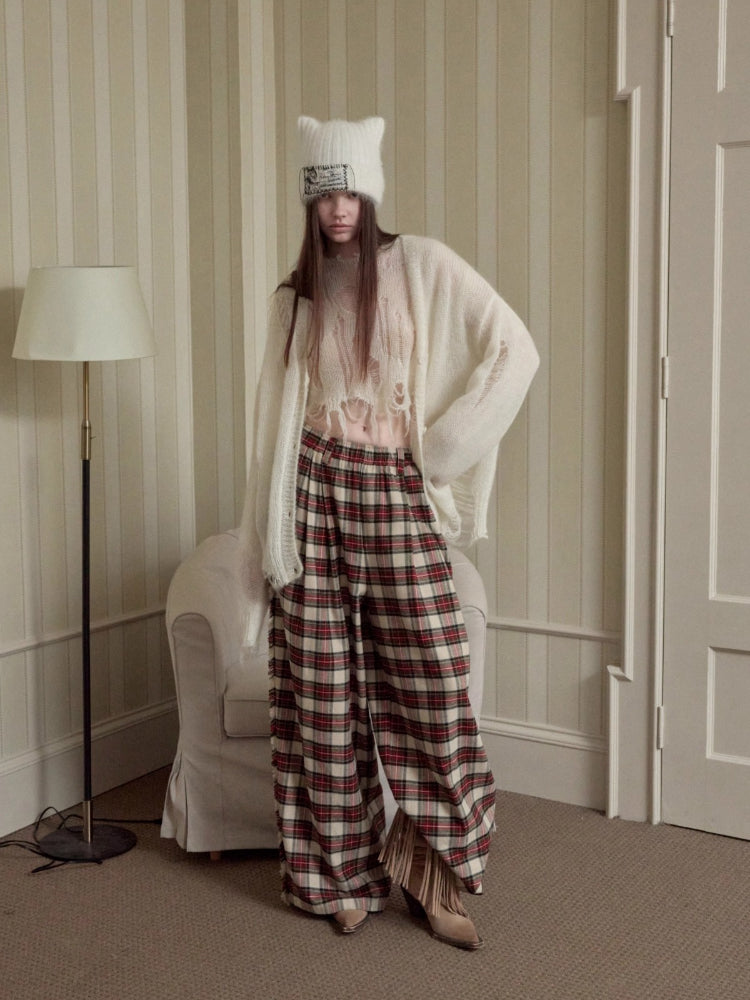 Mohair Star Cutout Cardigan