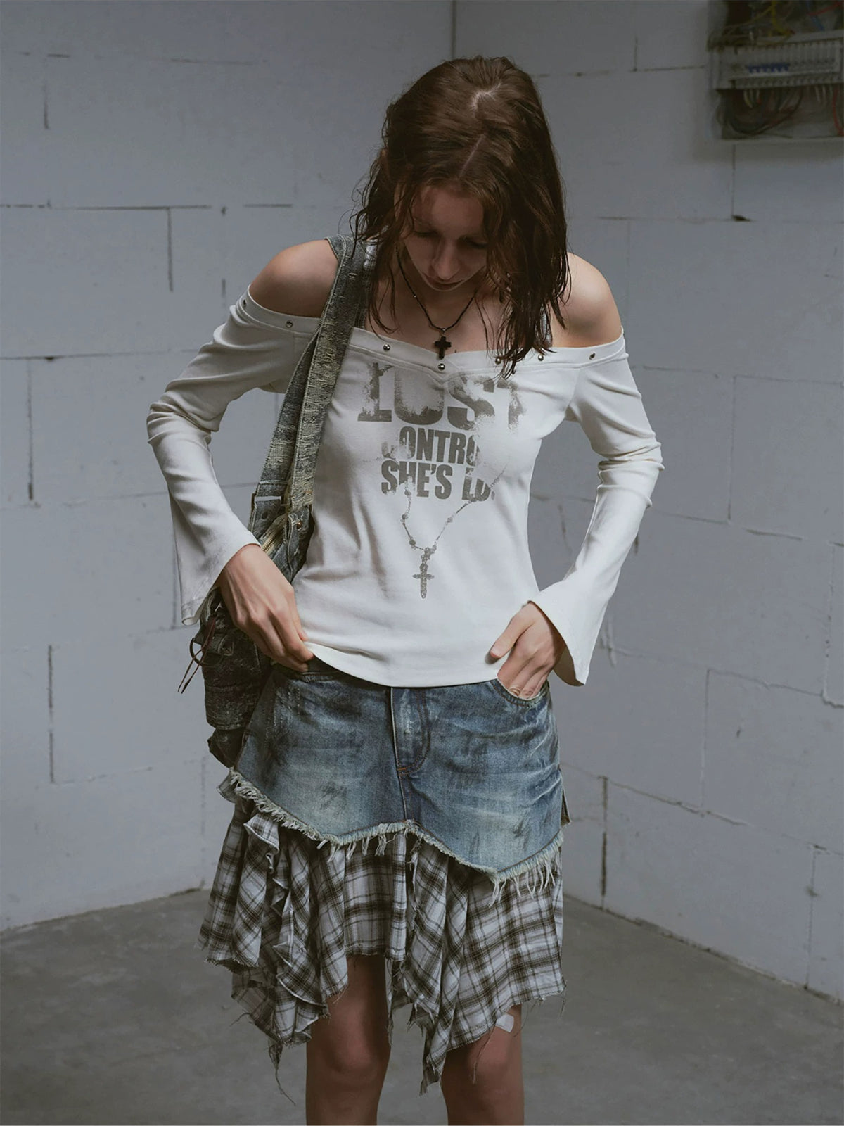 Punk Rivet Halter Neck Top