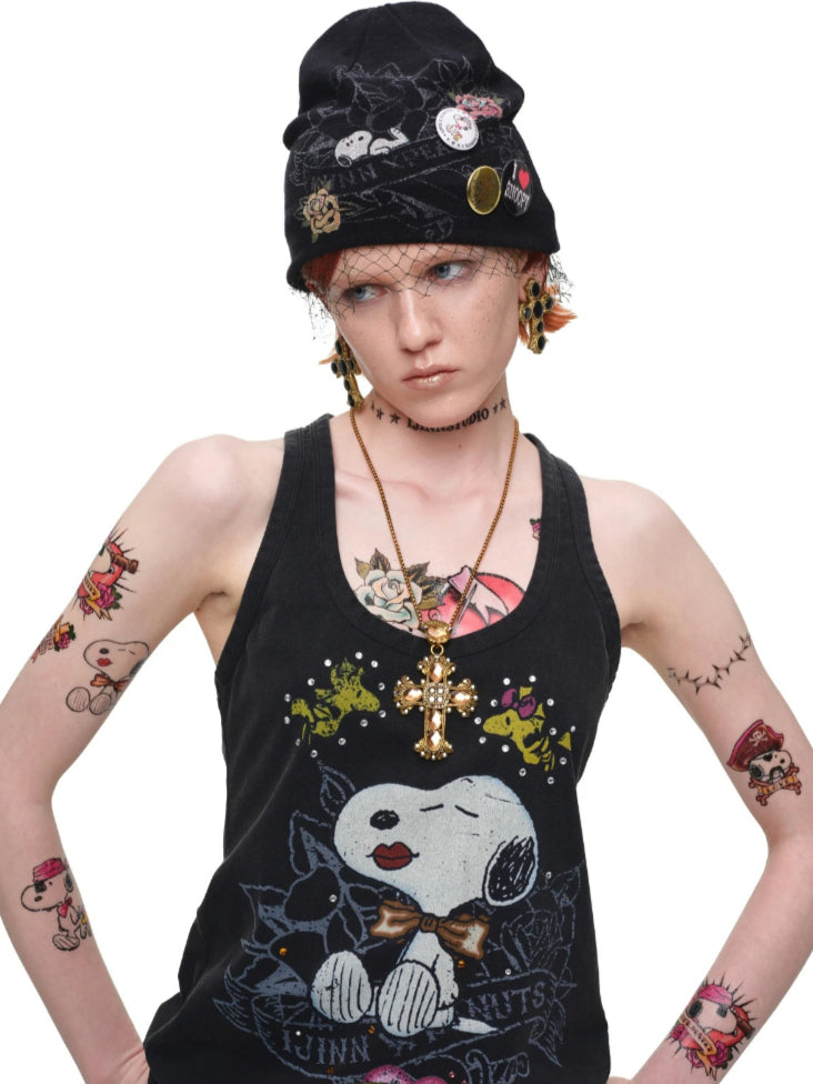 Printed Knit Beanie