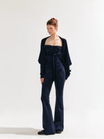 Lazy Knit Cardigan Tank Set
