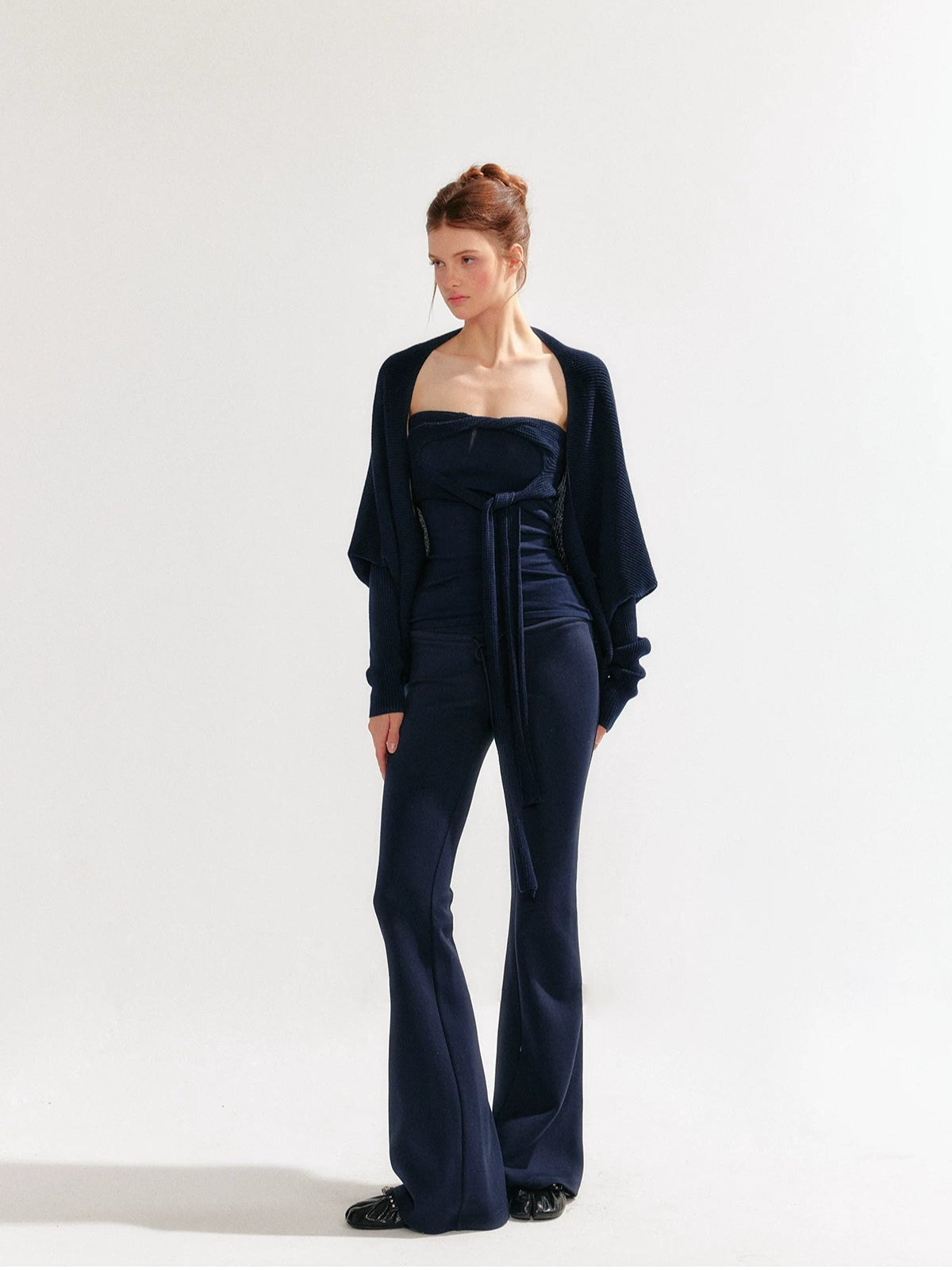 Lazy Knit Cardigan Tank Set