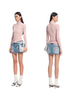 Megan Wool Turtleneck Blouse