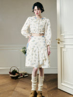 Comfortable Cotton Embroidered Shirt & Skirt Set