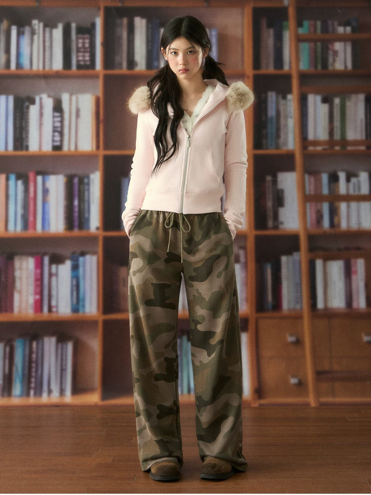 Vintage Camo Wide Leg Pants